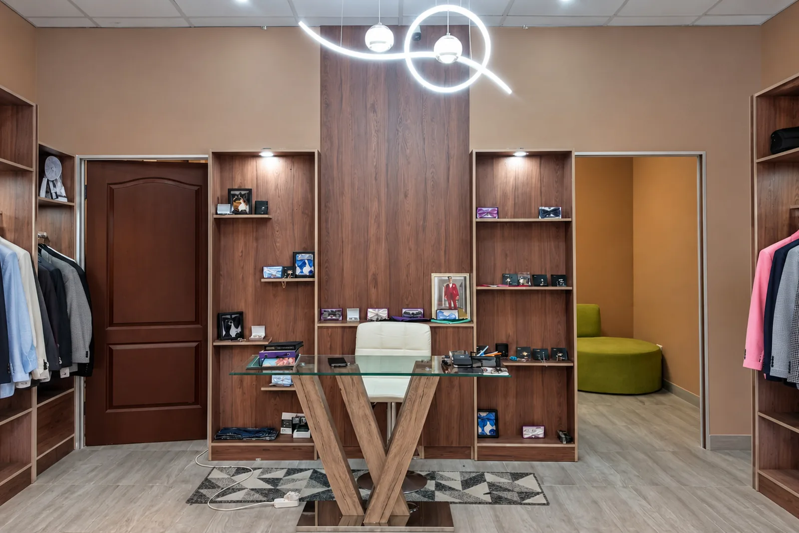 Inside the Flux Bespoke Tailor studio at Mall of the South