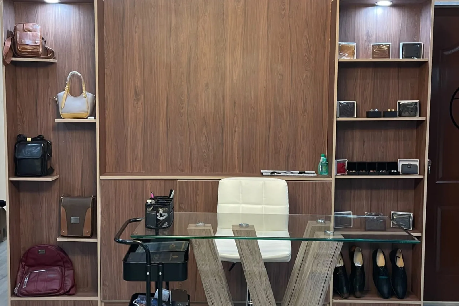 Inside the Flux Bespoke Tailor studio at Riverside Mall