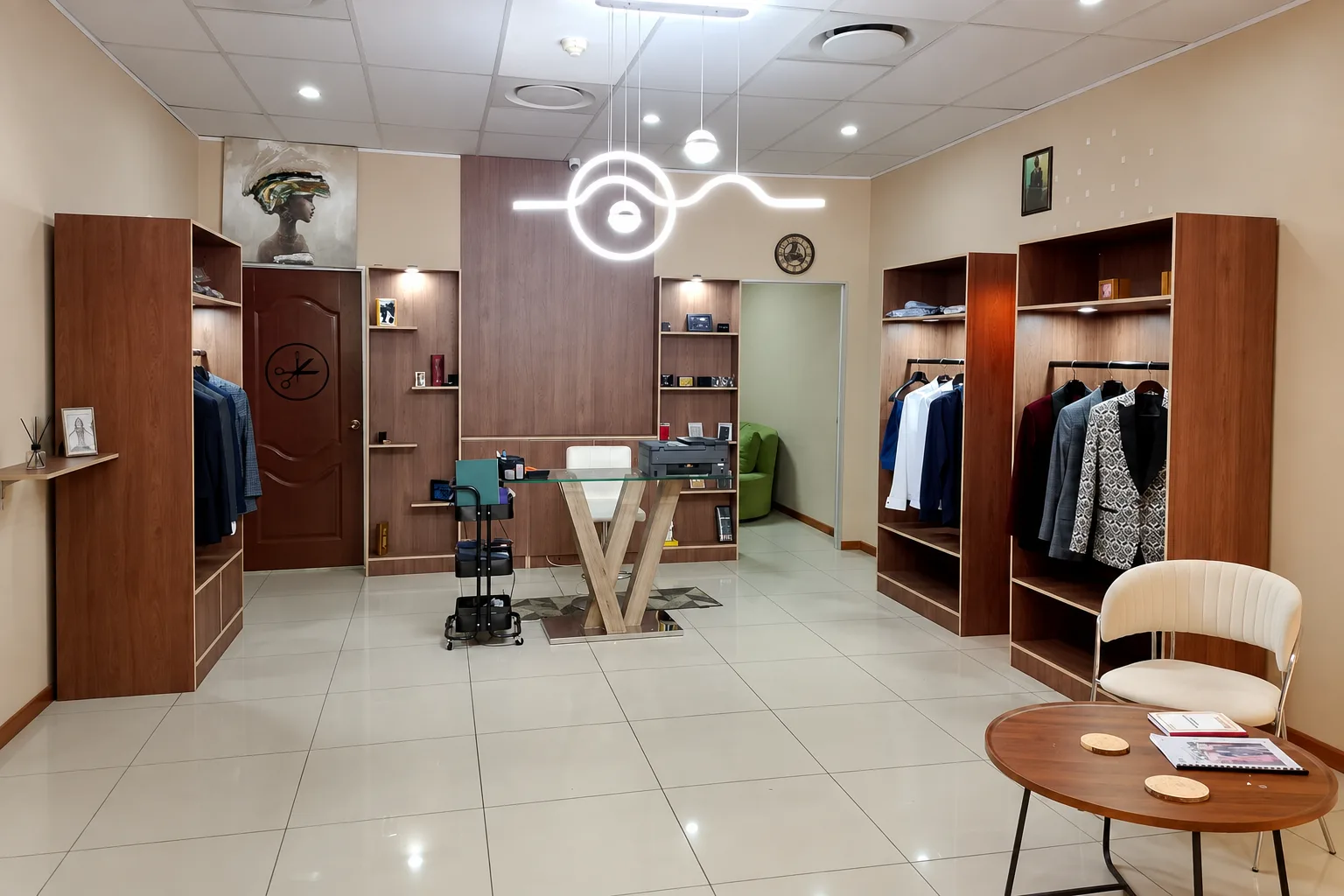 Inside the Flux Bespoke Tailor studio at Sunward Centre